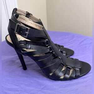 Black Leather Guess Heels